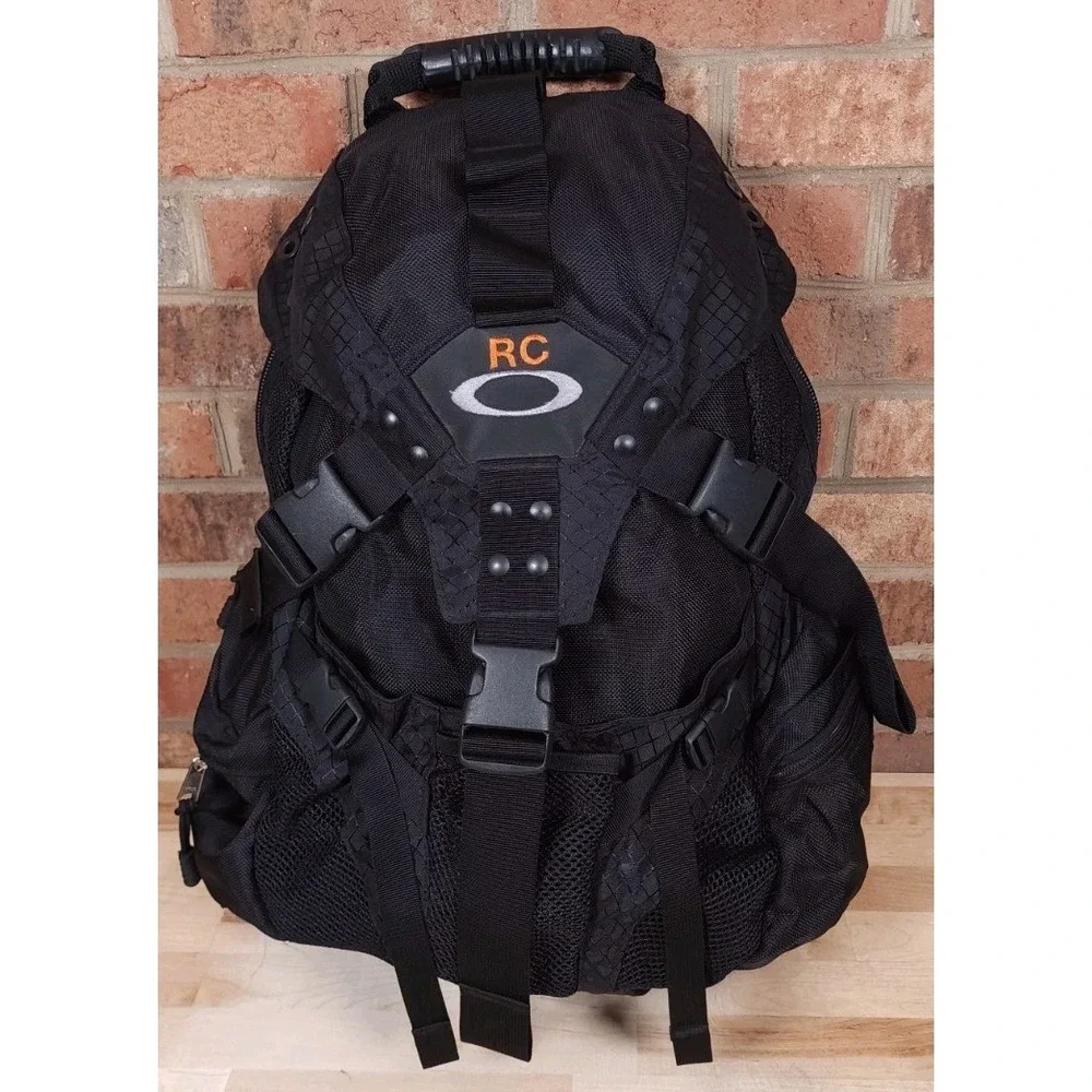 Oakley‎ Software Black Icon Backpack Rucksack Tactical Vintage Y2K Bag